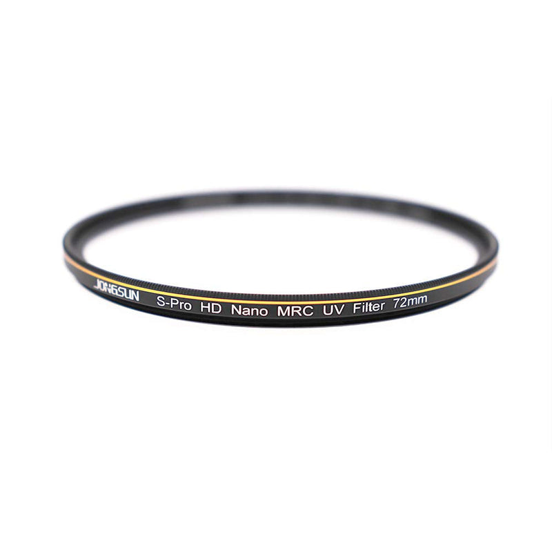 JONGSUN 72mm UV Filter, S-Pro HD Nano MRC16 Camera Ultraviolet Protection Filter, 16 Layers Multicoated, Schott B270, Ultra-Slim, Lens Cloth Kit