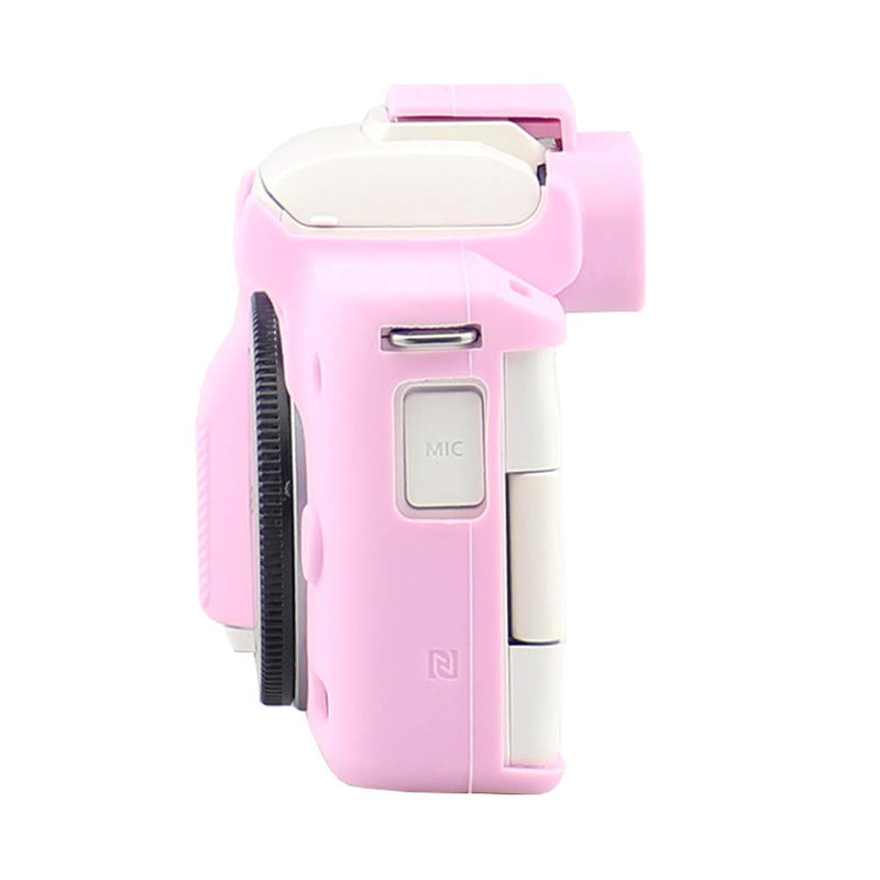 Easy Hood Case for Canon EOS M50 and M50 II Digital Camera, Anti-Scratch Soft Silicone Housing Protective Cover Protector Skin (Pink) Pink