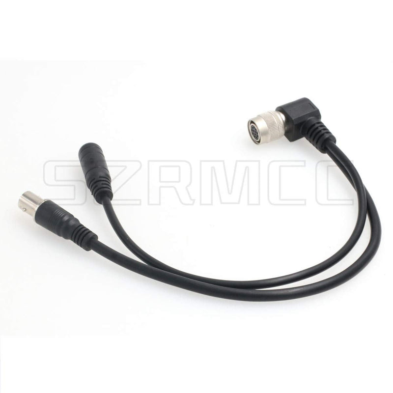SZRMCC Female BNC and Input DC 5.5mm x 2.1mm to Hirose 12 pin Female Y Split Video Power Cable for Sony Industrial Camera