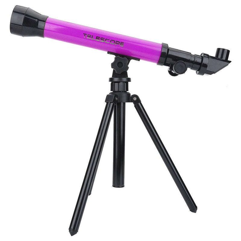 Telescope for Kids Beginners, Travel Scope, Equipped with 20X, 40X, 60X Interchangeable Eyepieces, Portable Travel Telescope with Tripod, Best Gift for Child (Purple) Purple