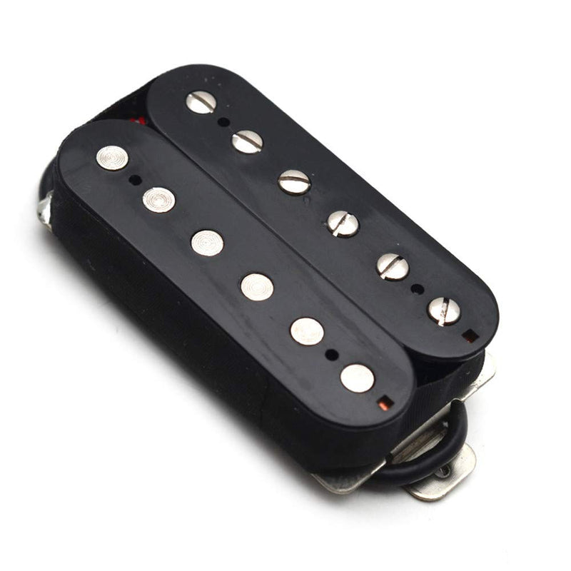 SAPHUE Alnico 5 Humbucker Pickup Double Coil Electric Guitar Pickups Set with Neck and Bridge with Prewired and Screws Parts Accessories Kit Black