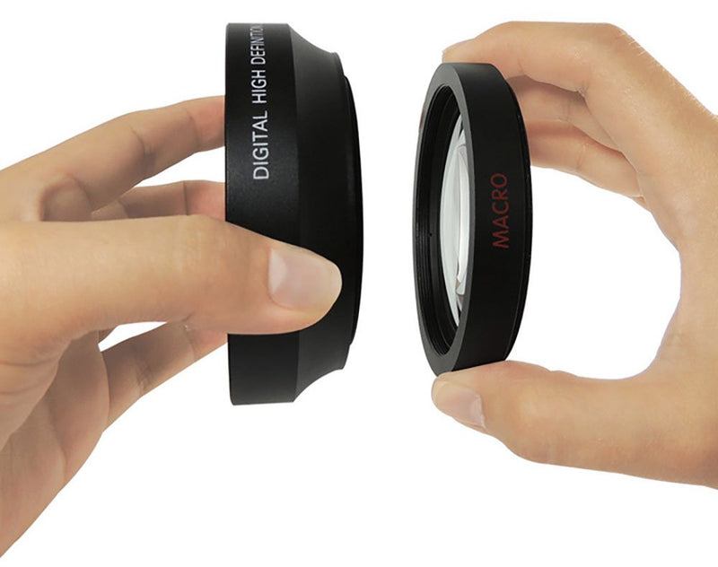 [AUSTRALIA] - 49mm 0.43x Wide Angle Lens with Macro for Panasonic HC-WXF991K, HC-VX981K, HC-X900/M, HC-X920K Camcorder 