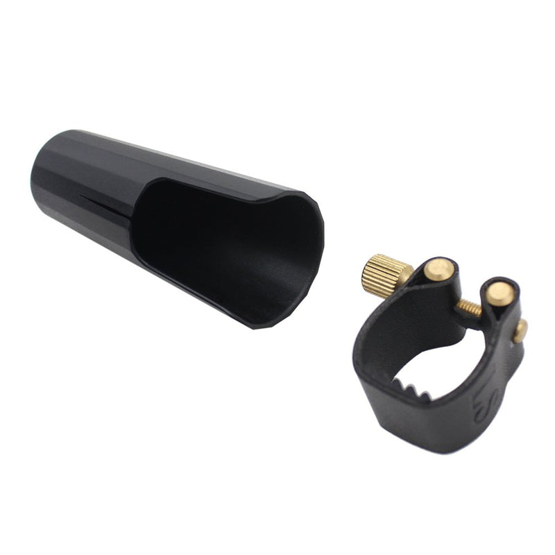 Andoer Leather Ligature Fastener with Plastic Cap for Clarinet Bakelite Mouthpiece Durable