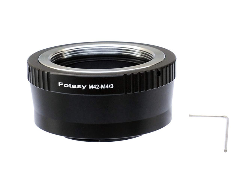 Fotasy Adjustable M42 Lens to M43 Adapter, 42mm screw Mount to MFT, fits Olympus E-PL8 E-PL9 E-M1 E-M5 E-M10 I II III E-PM2 E-PM1 Pen-F E-M1X/ Panasonic G7 G9 GF8 GH5 GX7 GX8 GX9 GX85 GX80 G90 G91