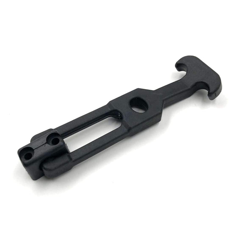 Creatyi 2 PCS Latest Model 6.3'' Rubber Flexible T-Handle Draw Latches,for Tool Box,Cooler, Golf Cart, Engineering Machine Hood or Farm Machinery Style 1
