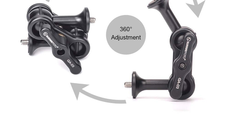 [AUSTRALIA] - Sunwayfoto GA-03 Magic Arm Multi-Purpose Tripod Accessory Mount 1/4" 