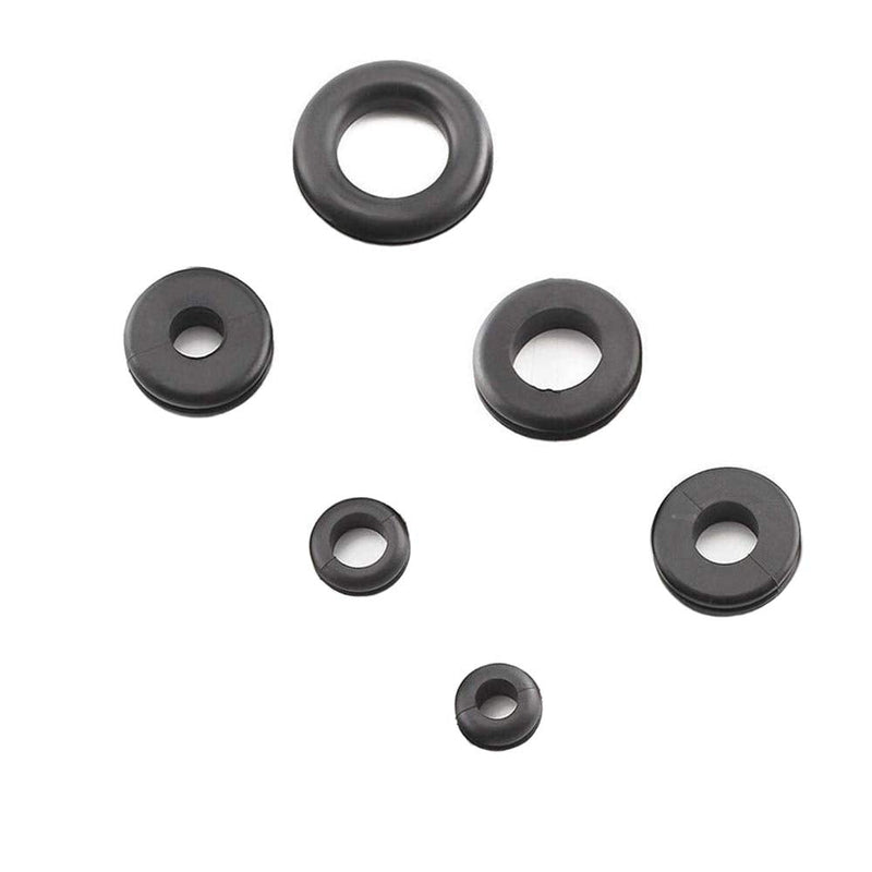 Wolfride 125PCS Rubber Firewall Plugs Rubber Wire Hole Plugs Rubber Grommet Assortment Kit Rubber Grommets Automotive