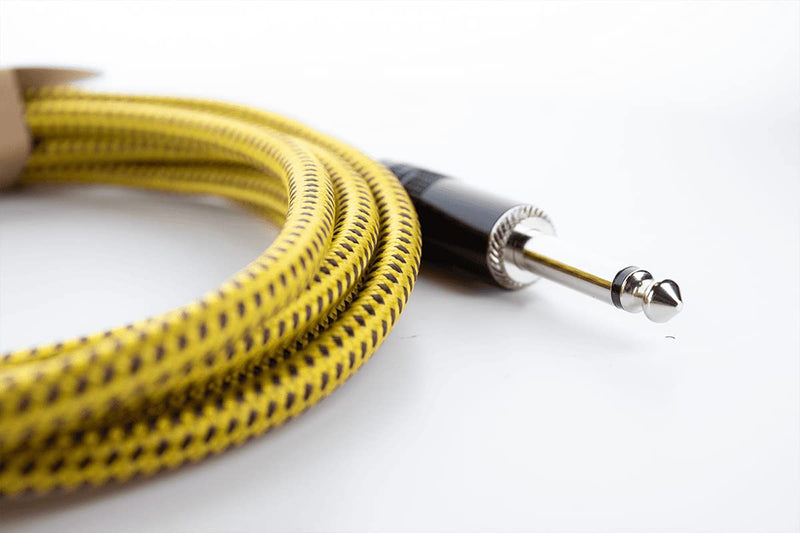 Guitar Cable 3 m Tweed Yellow