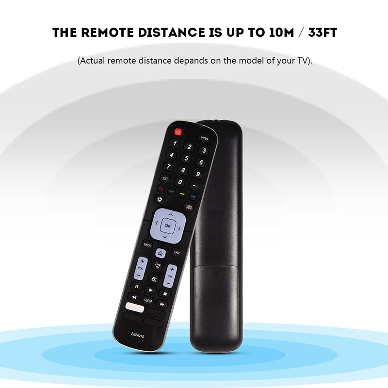 EN2A27S Remote Control Replacement for Sharp TV, Universal TV Remote Control Compatible with Sharp LC-40N5000U LC-43N5000U LC-43N6100U