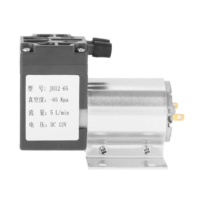 Vikye Vacuum Pump, DC 12V 5L/min 120kpa Mini Vacuum Pump Negative Pressure Suction Pumping with Holder for Gas Analysis Sampling, Instrument, Pressure Vacuum Pump