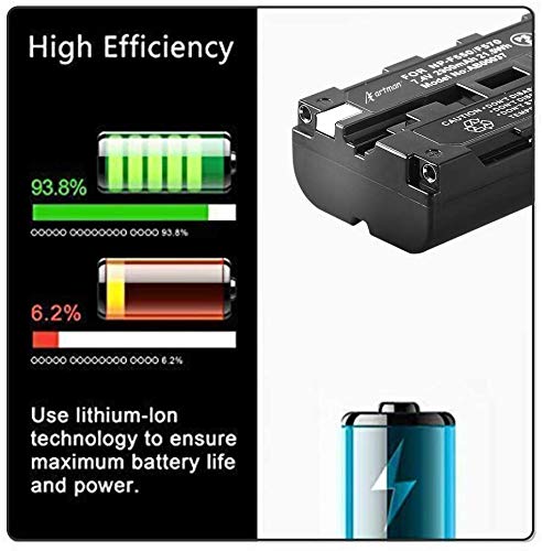 Artman 2-Pack NP-F550 Batteries and Dual Micro USB Charger for Sony NP F970, F960, F770, F750, F570, F550, F530, F330, CCD-SC55, TR516, TR716, TR818, TR910, TR917, TR940 (2900mAh)