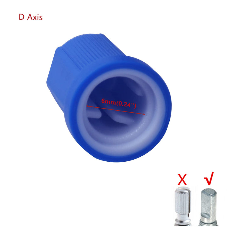 [AUSTRALIA] - 20pcs Colors 6mm Diameter Shaft/D Axis Potentiometer Control Knobs for Electric Guitar Volume Tone Knobs (4 Colors - D Axis) 4 Colors - D Axis 