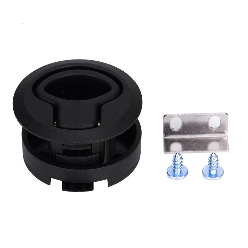 ADrivWell 4PC Round Slam Latch Hatch Push-to-Close Latch Nylon Flush Door Pull Latch Non-Locking Style Replacement for M1-63 RV Marine Boat Deck Hatch Door