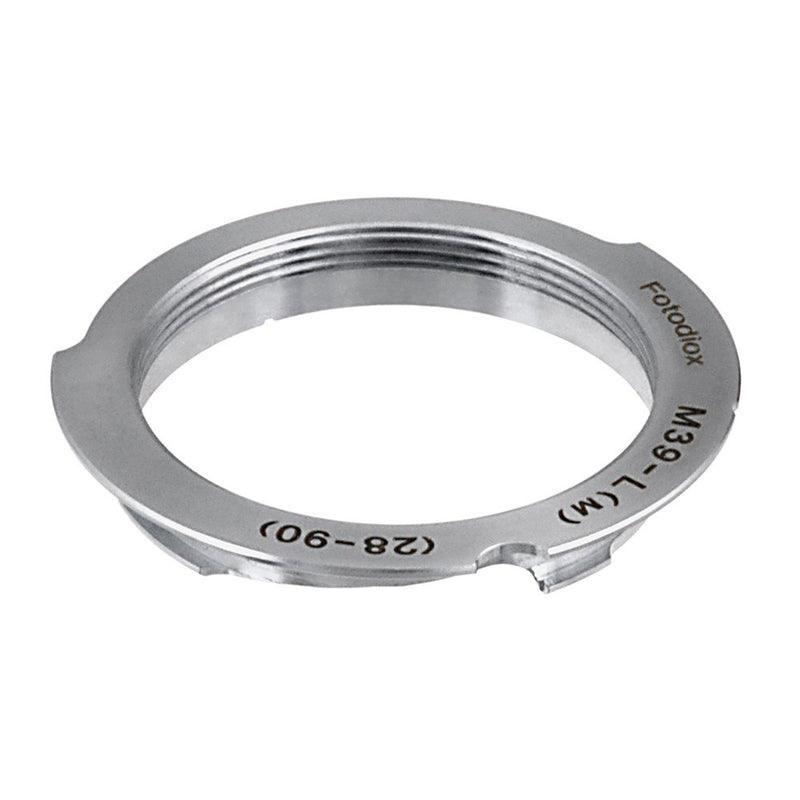 Fotodiox Lens Mount Adapter, M39 (39mm x1 Thread, Leica Screw Mount) Lens to Leica M Adapter with 28mm/90mm Frame Line, fits Leica M-Monochrome, M8.2, M9, M9-P, M10 and Ricoh GXR Mount A12