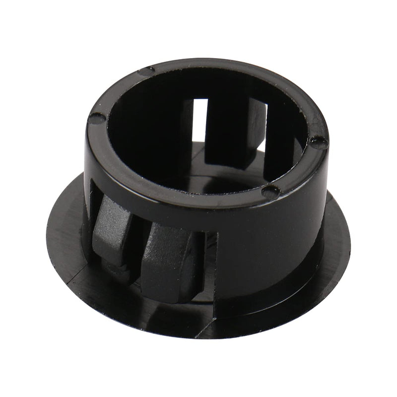 Baomain Plastic Black Locking Hole Plugs Panel Hole Diameter 5/8" (16mm) HP-16 Pack of 100