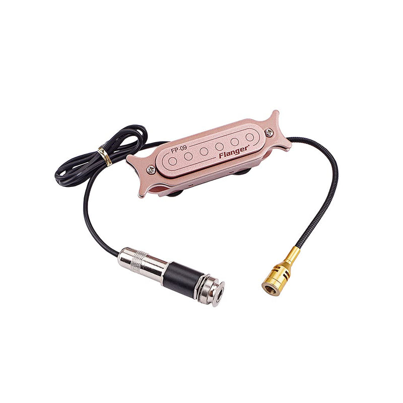 Alnicov Sound Hole Pickup,Dual Coil Soundhole Pickup Adjustable Tone Volume Parts for Acoustic Guitar