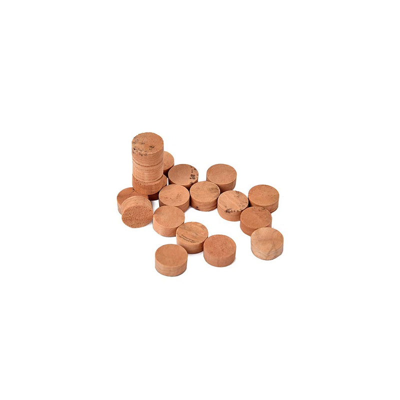 Alnicov 20Pcs Saxophone Cork Mats Trumpet Cornet Water Key Spit Value Cork Pads For Brass Instrument Parts Repair Accessories