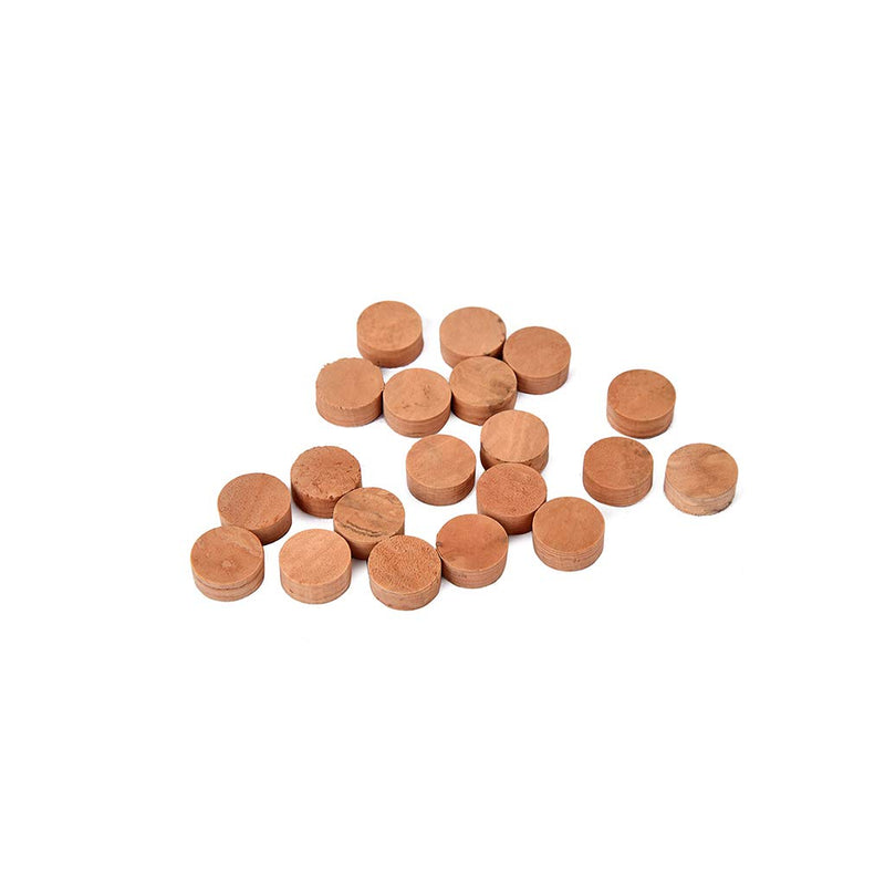 Alnicov 20Pcs Saxophone Cork Mats Trumpet Cornet Water Key Spit Value Cork Pads For Brass Instrument Parts Repair Accessories