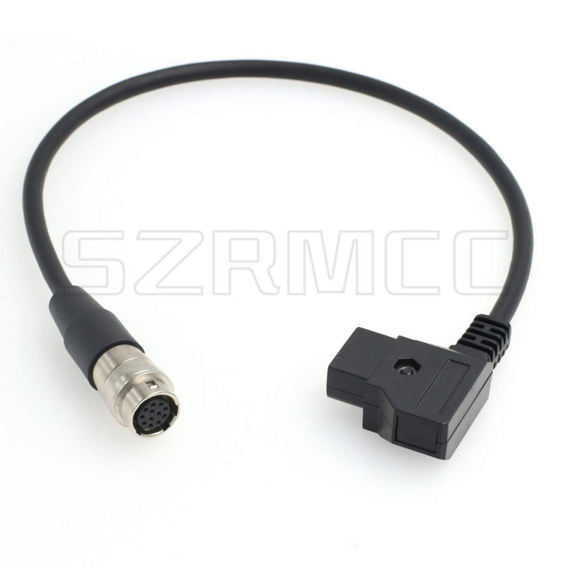 SZRMCC D-Tap to 12 Pin Hirose ENG B4 2/3" Lens Power Cable for Canon Fujinon Nikon (Straight Cable) Straight Cable