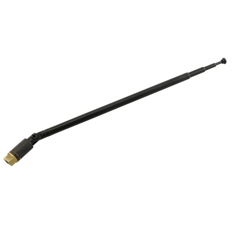 Partstock 1-Pack 4 Section AM FM Radio Antenna Telescopic Replacement Aerial Antenna for Radio TV Black