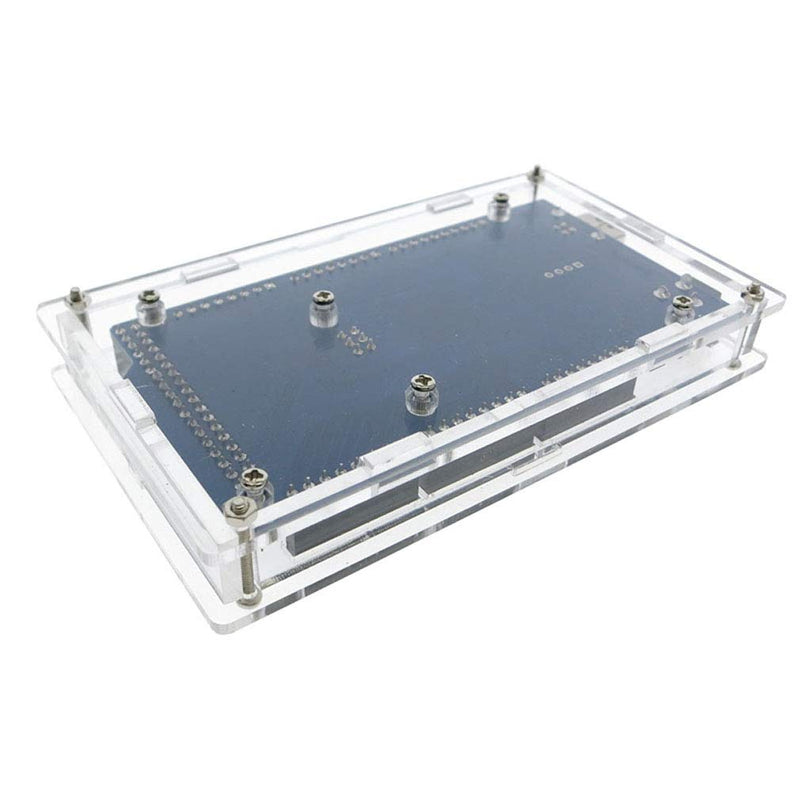 Hailege 5pcs Mega 2560 Enclosure Case Kits Transparent Acrylic Enclosure Case Mega 2560 Case Enclosure Box for Arduino Mega 2560 R3 Pack of 5