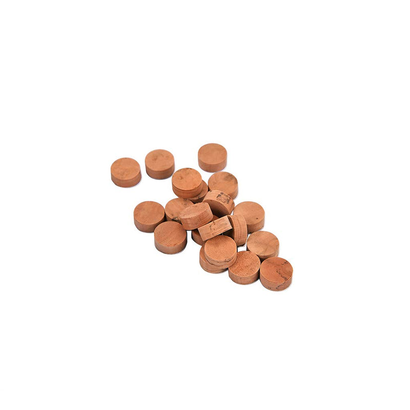Alnicov 20Pcs Saxophone Cork Mats Trumpet Cornet Water Key Spit Value Cork Pads For Brass Instrument Parts Repair Accessories