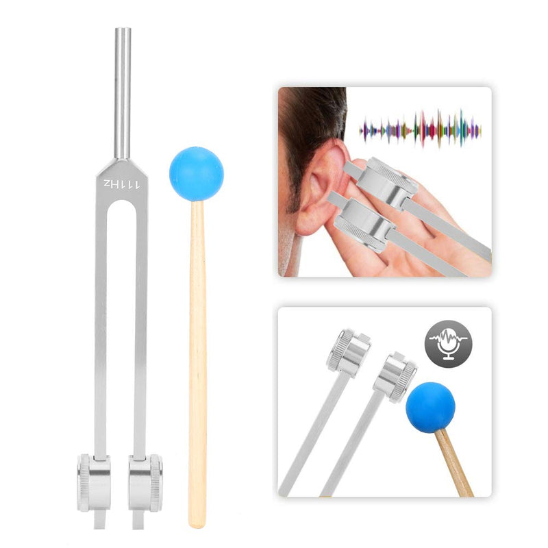 Tuning Fork, 111Hz Aluminum Meditation Acupoint Massage Yoga Tuning Fork Set With Hammer And Storage Bag (#2) #2