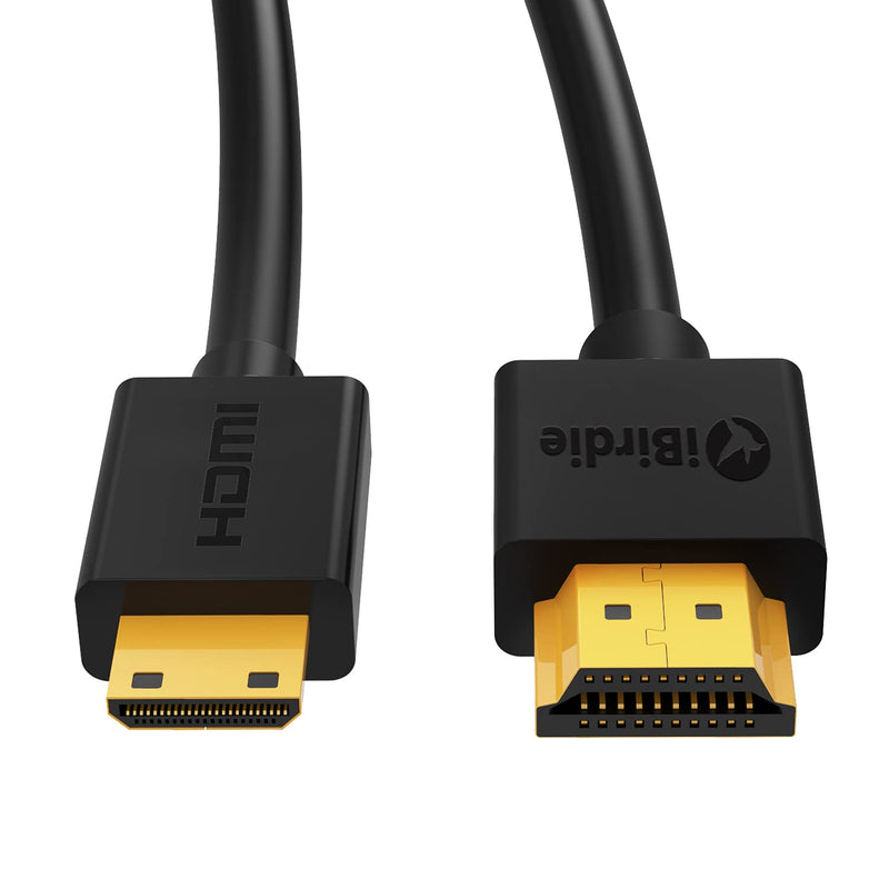 Mini HDMI to Standard HDMI Cable 6 Feet and do HDMI to Mini HDMI - Ultra High Speed 18Gbps Support 4K HDR and ARC Compatible with Sony XR500, Nikon D500 D810, Canon XA40 XA50 XA55, Raspberry Pi Zero