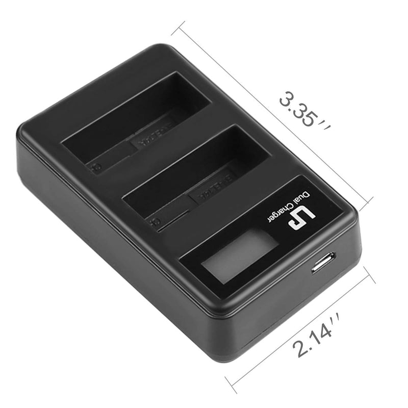 EN-EL14 EN EL14a Battery Charger (LCD Display, Dual Slot), LP Charger Compatible with Nikon D3500, D5600, D3300, D5100, D5500, D3100, D3200, D5200, D5300, D3400, DF, Coolpix P7000, P7100, P7700, P7800