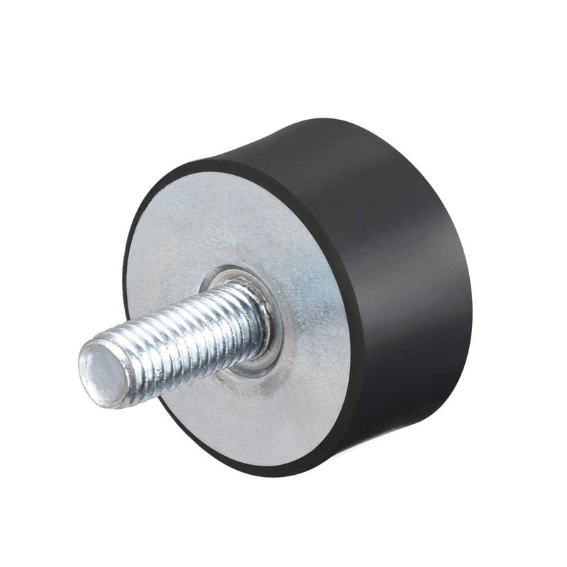 uxcell M10 Male Female Rubber Mounts, Shock Absorber, for Motor Generator Compressor Garage Reverse Osmosis Pump Impact Air Generator Car Bobbins, D40mmxH20mm M10*23 D40*H20