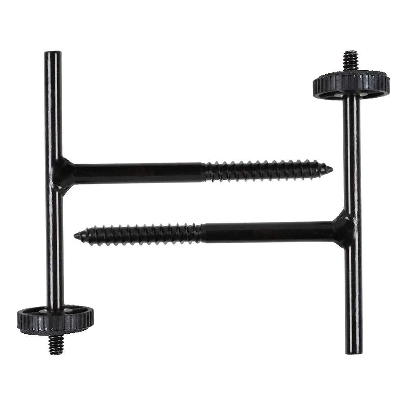 Folgtek 2PCS Trail Camera Mount Tree Holder, 10x11 cm Deer Black Hunting Camera Tree Holder, Trap Camera Tree Mounting Quick Stand, Adjustable Alloy Steel Trail Camera Accessories