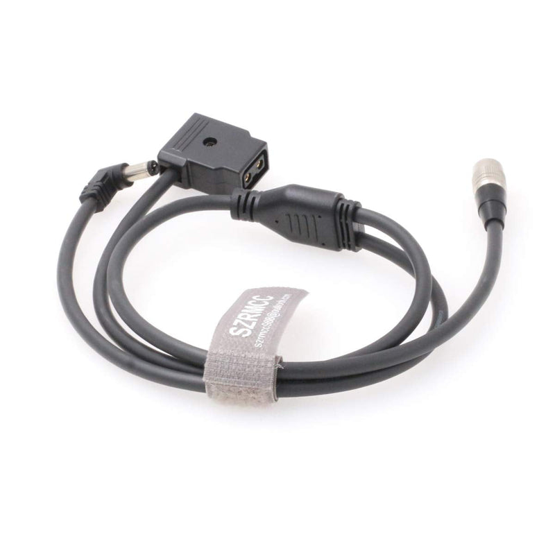 SZRMCC Hirose 4 Pin Male to DC2.5 with P-tap Y Distribution Cable for Sound Devices 688 644 633 Zoom F4 F8 Zaxcom