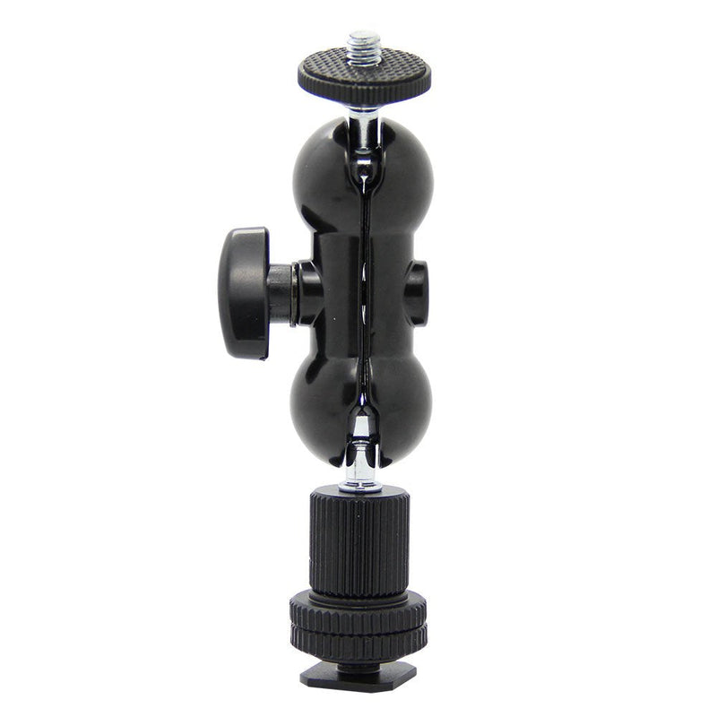 CAMVATE 360°Swivel Ball Head w/1/4 Screw + Hot Shoe Mount for DSLR Camera DV LED Light - 1161