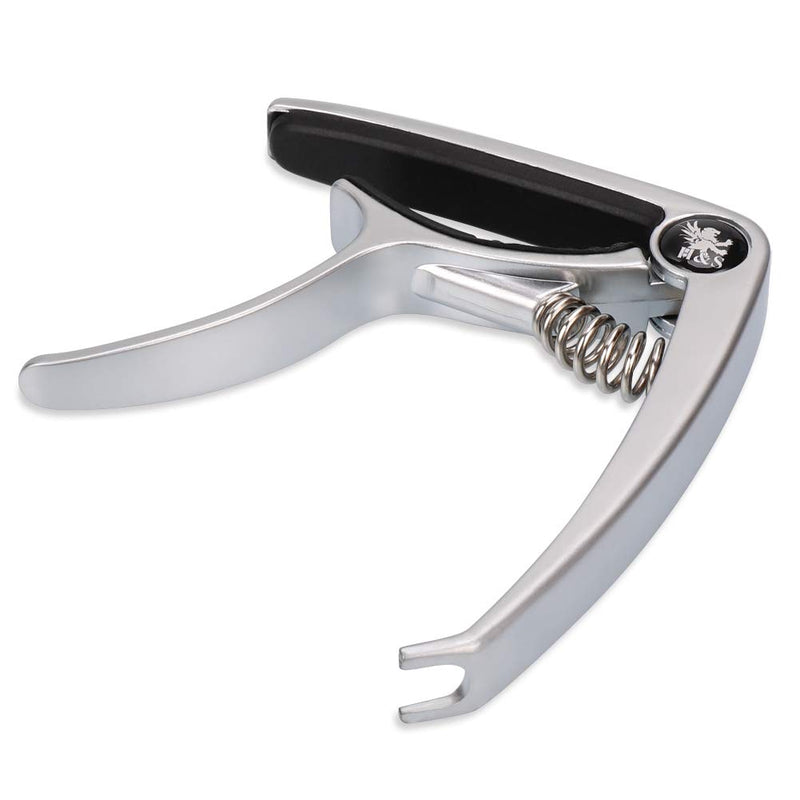 H&S Guitar Capo for Acoustic Electric Classical Ukulele with Guitar Picks Bridge Pin Puller