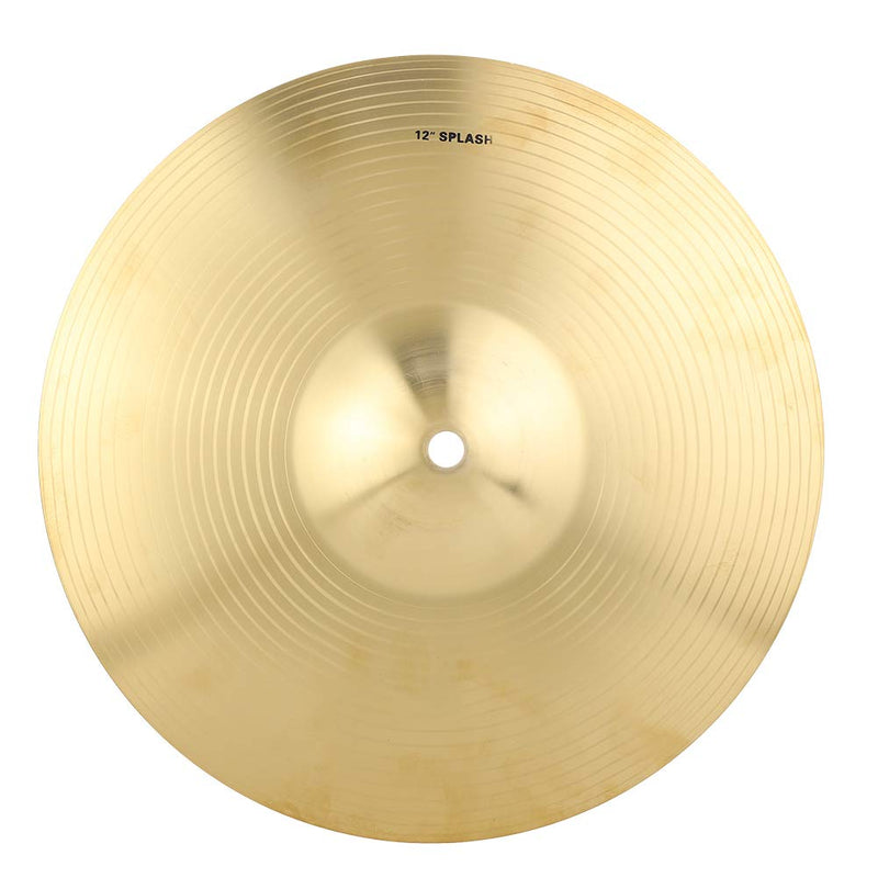 Bnineteenteam 12 inch Crash Cymbal Durable Brass Crash Cymbal Musical Instrument Accessory for Drum Set