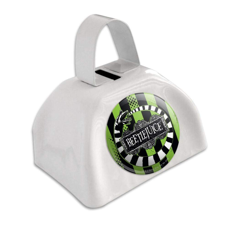 Beetlejuice Beetle Worm White Metal Cowbell Cow Bell Instrument