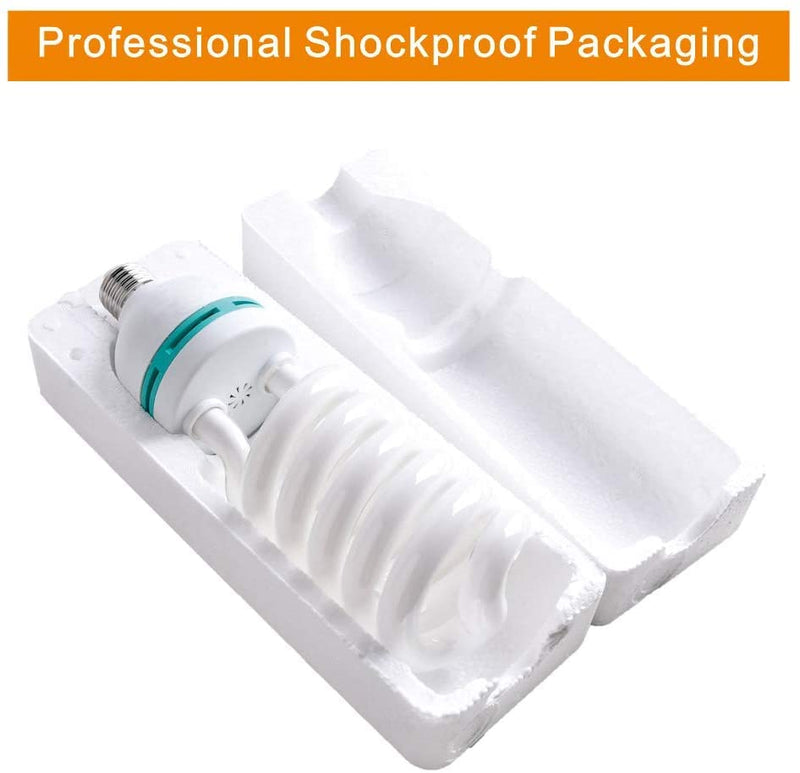 [AUSTRALIA] - 2pcs 135W Light Bulb 5500K CFL Daylight Spiral Softbox Lighting Kit Bulb in E27 Socket for Photography Photo 