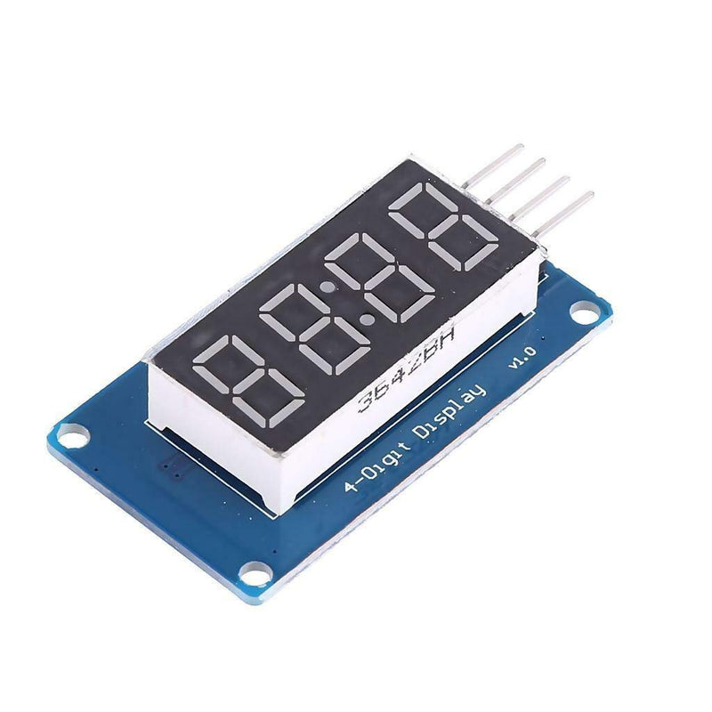 HiLetgo 2pcs 0.36" 4-Digit Tube LED Segment Display Module Red Common Anode TM1637 Drive Chip Tube Clock Display for Arduino UNO R3