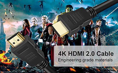 4K HDMI to HDMI 16.5FT Cable High Speed for Computer TV Video Cables Supports 4K@60HZ, 1080p FullHD, UHD, Ultra HD, 3D, High Speed with Ethernet for UD22 UD12 TV4BOX TV9BOX, M04 (5M)