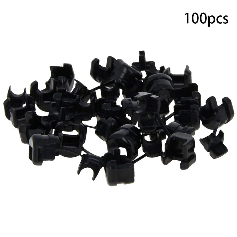 Bettomshin Round Cable Wire Strain Relief Bush Grommet Round Strain Relief Bushing Electric Cable Protection Cord Buckle 5P-4 100 Pcs
