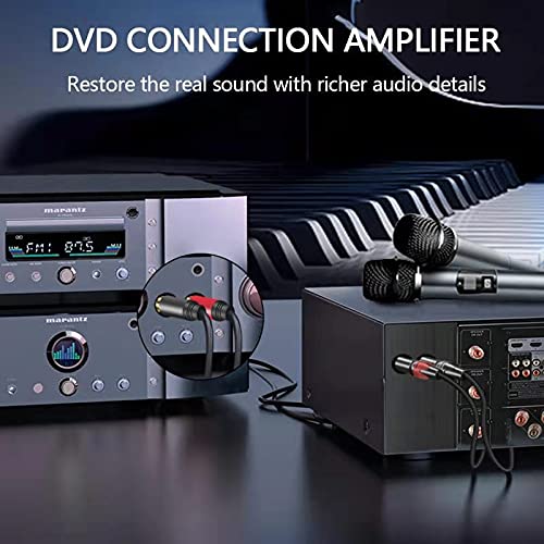 Dual Female XLR to RCA Cable 5Ft,BELIPRO Heavy Duty 2 XLR Female to 2 RCA Male HiFi Stereo Audio Connection Cable.…… F-M