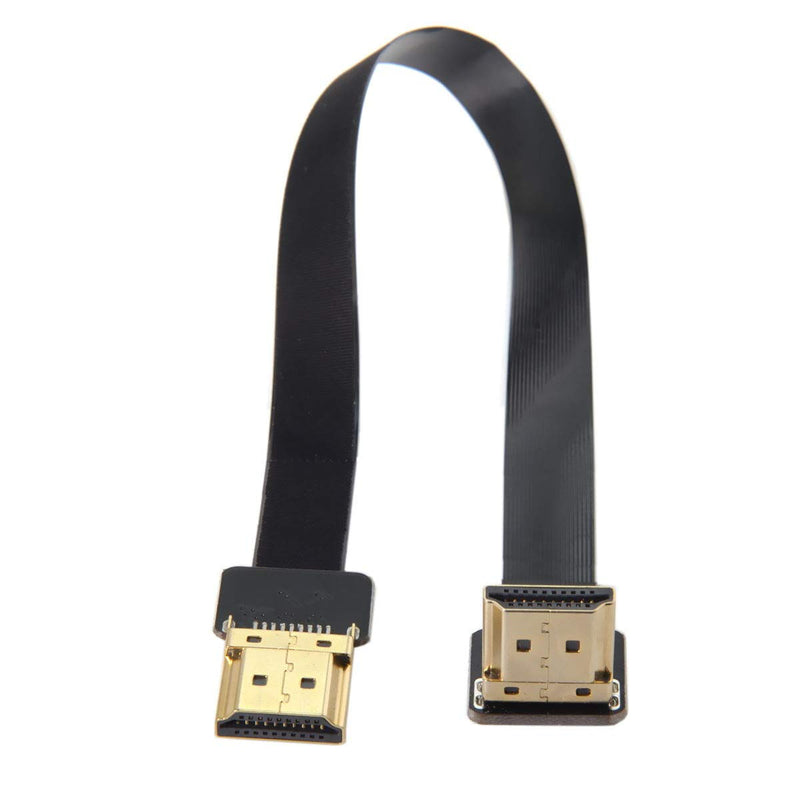 CYFPV FPV HDMI Male to Up Angled 90D HDMI Male HDTV FPC Flat Cable for FPV HDTV Multicopter Aerial Photography (0.2m) 0.2m