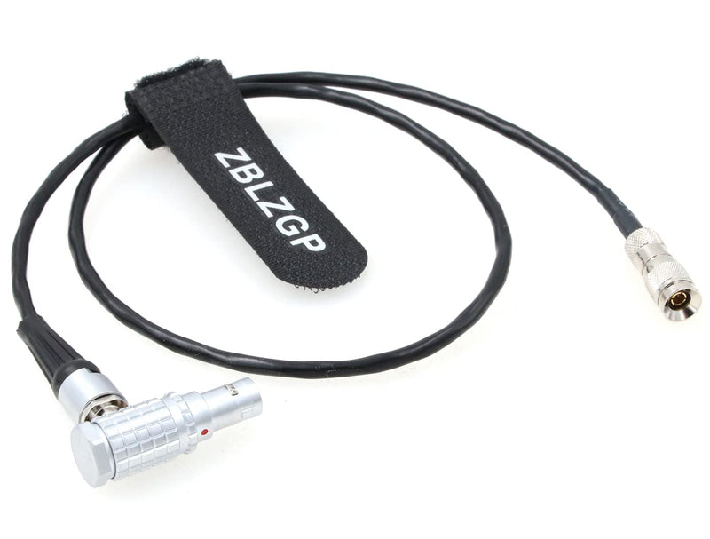 ZBLZGP Din 1.0/2.3 Male to EXT 9 Pin Right Angle Timecode Sync Cable for RED Komodo 6K Camera