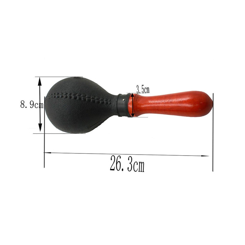 Percussion Maracas Shakers Rattles Sand Hammer Percussion Instrument with ABS Plastic Shells and Wooden Handles for Live Performances and Recording Sessions (Black) Black