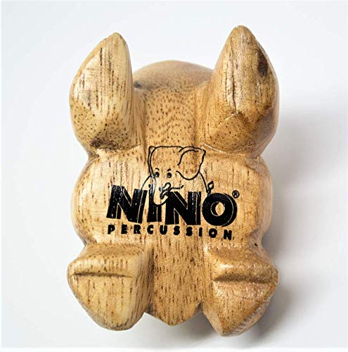 Meinl NINO517 2 1/4 inch Extra Small Wood Frog Guiros - Natural Finish