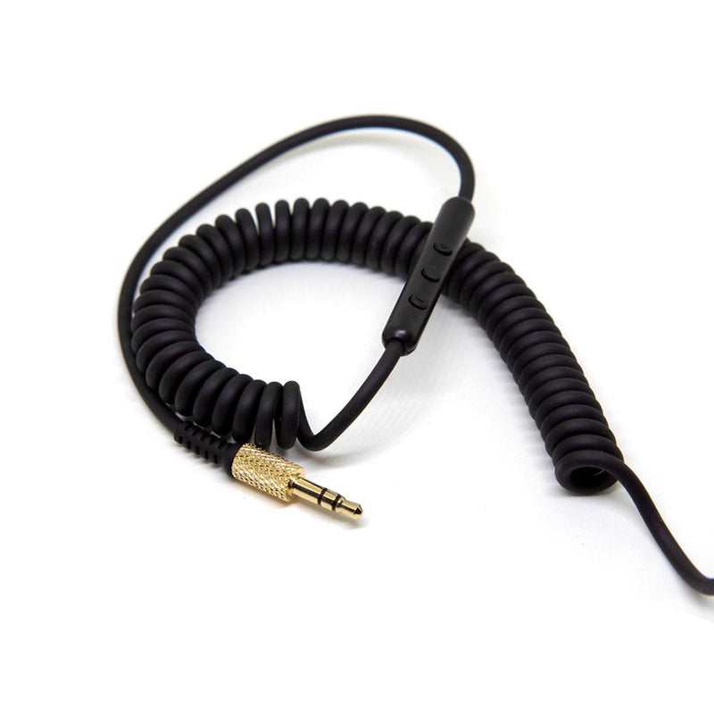 FAAEAL Replacement Audio Cable for Marshall Major II 2 Monitor Headphone Cord with Remote Microphone Volume Control for iPhone Samsung Black