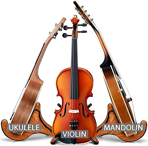 Portable Wooden Ukelele Stand Holder,Aebor Portable Wood Ukulele Stand for Small Guitar, Violin, Banjo, Mandolin