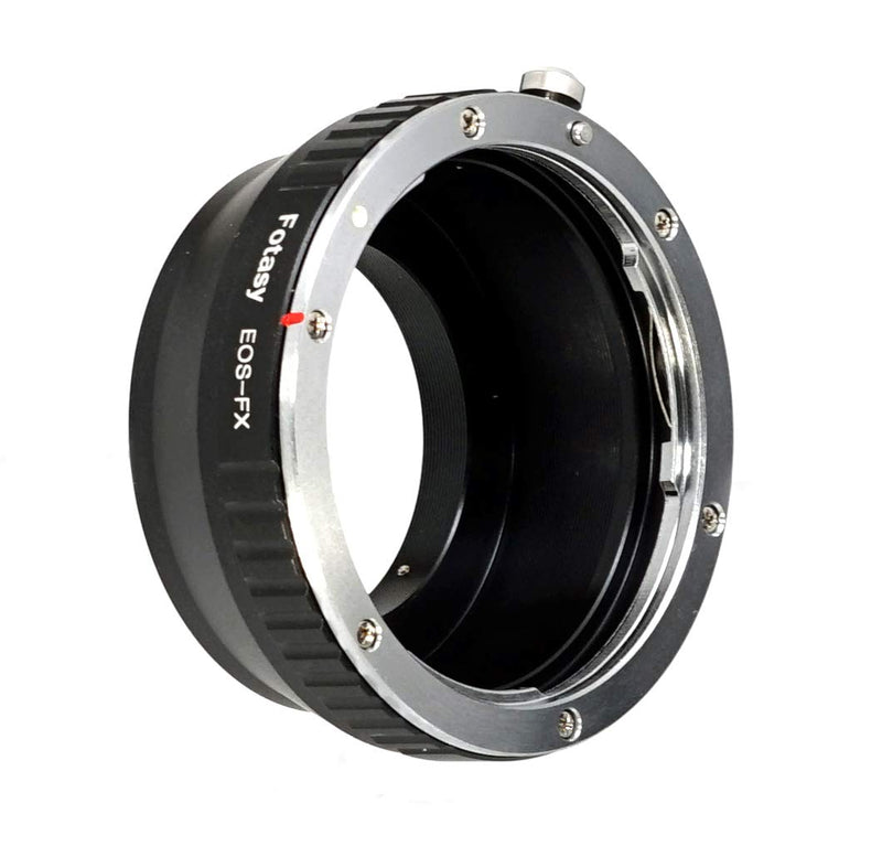 Fotasy Manual Canon EF EF-S Lens to Fuji X Adapter, EOS EFs Lense X Mount Converter, Compatible with Fujifilm X-Pro1 X-Pro2 X-E2 X-E3 X-A5 X-A7 X-A10 X-M1 X-T1 X-T2 X-T3 X-T10 X-T20 X-T30 X-T100 X-H1, FXEF, Black Canon EOS - FX Adapter