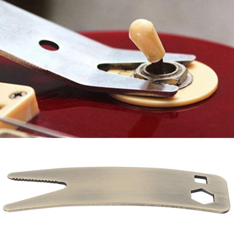 Dilwe Guitar Wrench, Multi Tool Spanner Wrench Tightening Musical Instrument Accessories for Switch Knob Tuners Repair