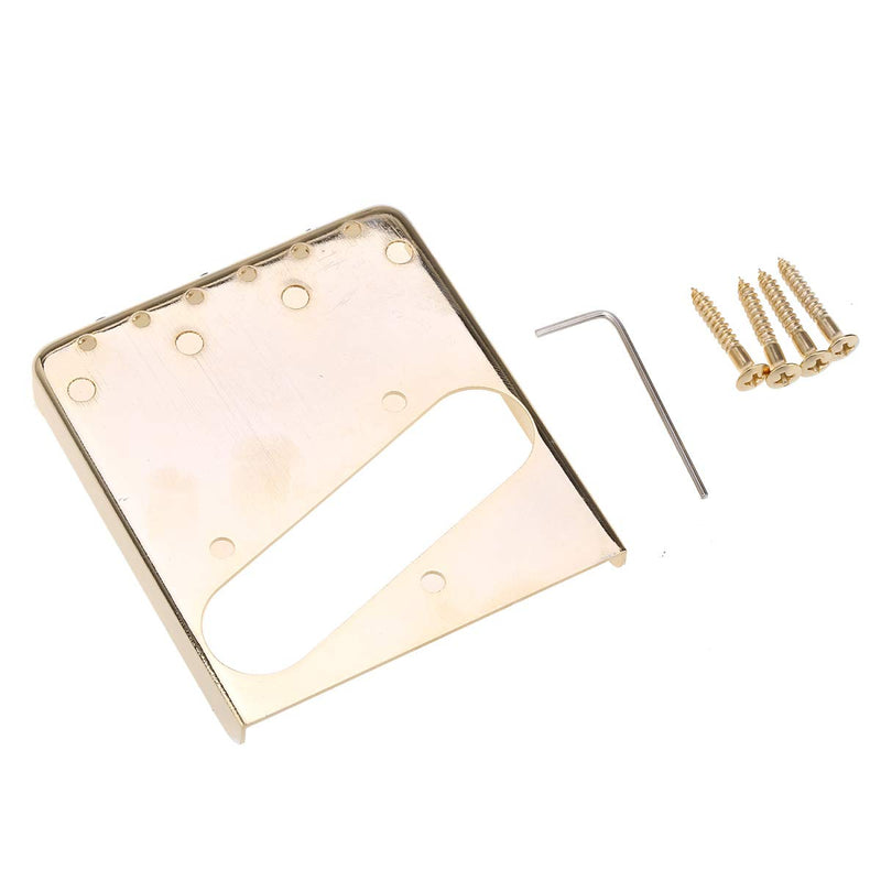 Wilkinson WTB Ashtray Brass Compensated 3-Saddles Telecaster Bridge for Tele Guitar, Gold